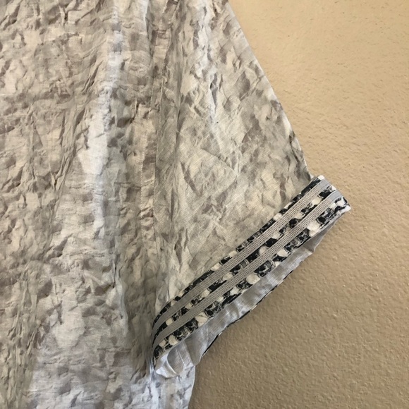 Robert Graham Marbella Short Sleeve Linen Blend Button-Up Shirt NWOT Plus Sz 3XL - Picture 3 of 16